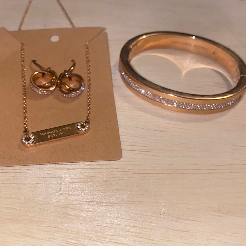 Michael Kors Rose Gold Jewelry set